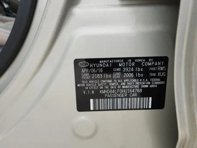 2017 HYUNDAI ELANTRA   