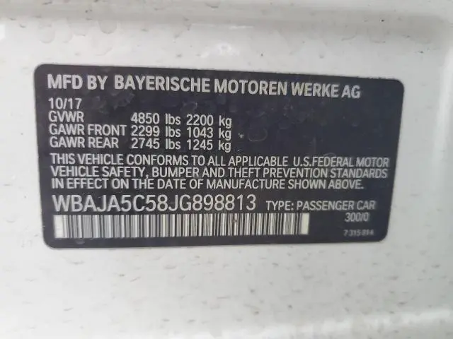2018 BMW 530 I  
