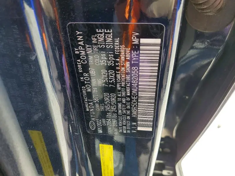 2022 HYUNDAI PALISADE LIMITED  