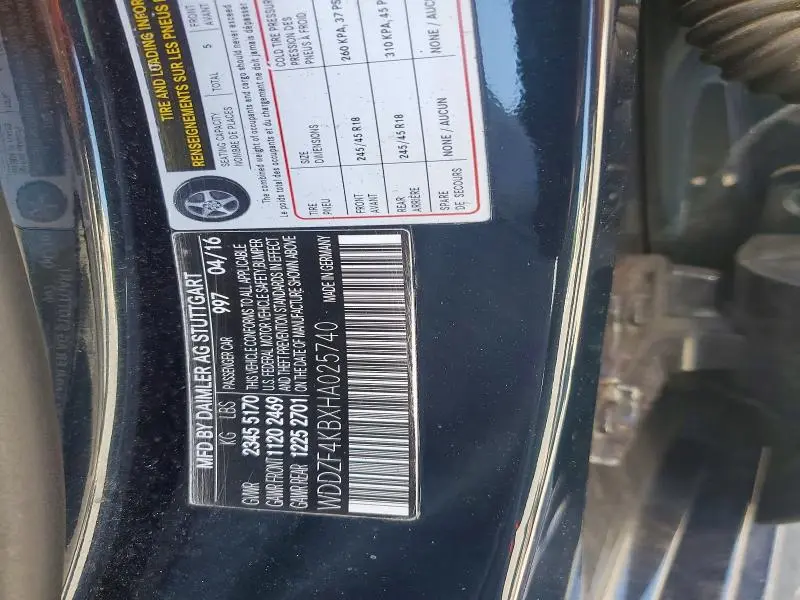 2017 MERCEDES-BENZ E 300 4MATIC  