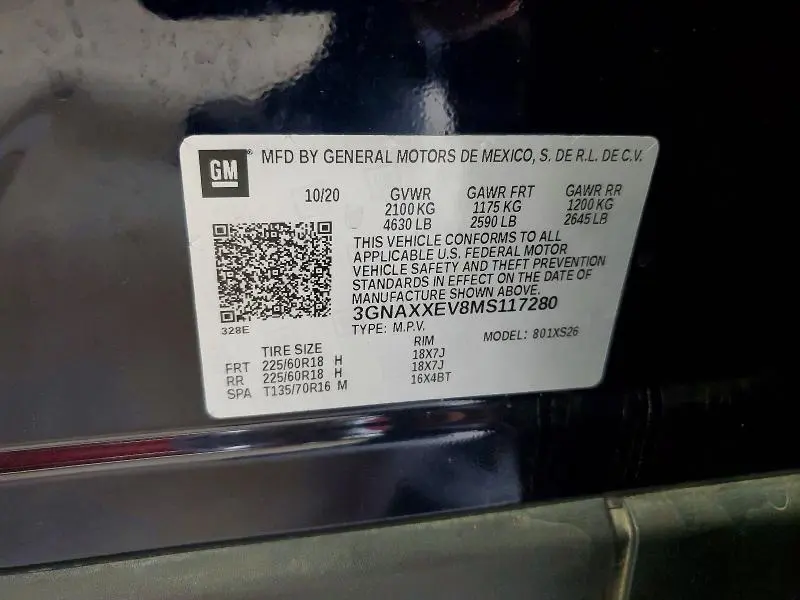 2021 CHEVROLET EQUINOX PREMIER  