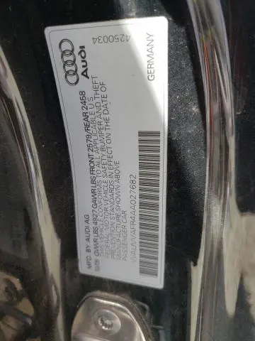 2010 AUDI S5 PRESTIGE