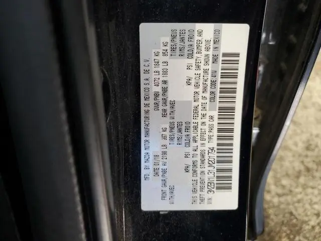 2018 MAZDA 3 TOURING  