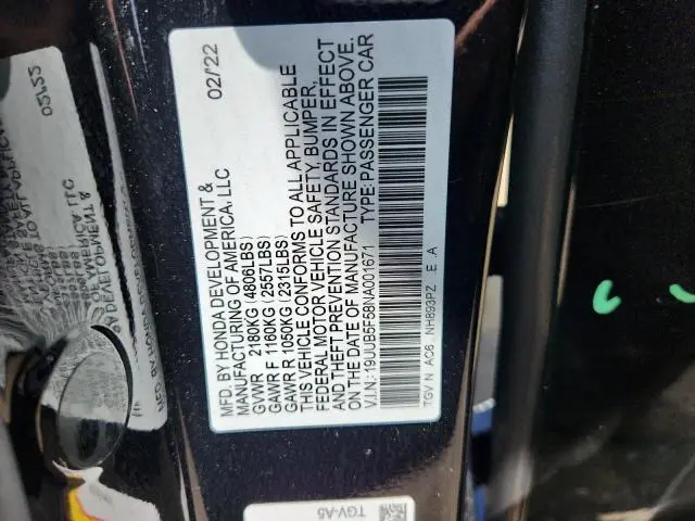 2022 ACURA TLX TECH A  
