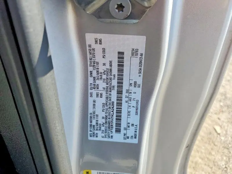 2019 FORD RANGER XL  