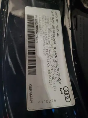 2016 AUDI A5 PREMIUM PLUS S-LINE  