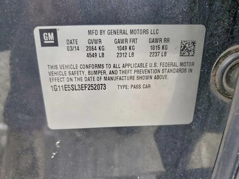 2014 CHEVROLET MALIBU 2LT  