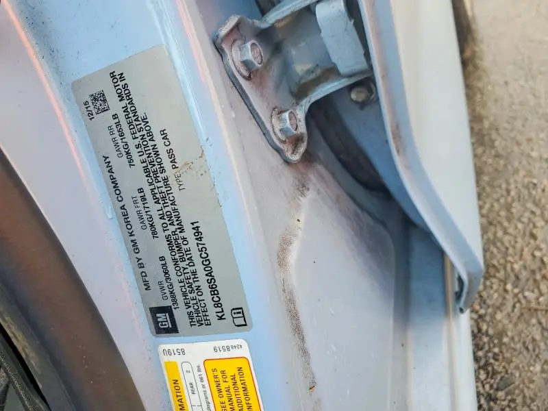 2016 CHEVROLET SPARK LS  