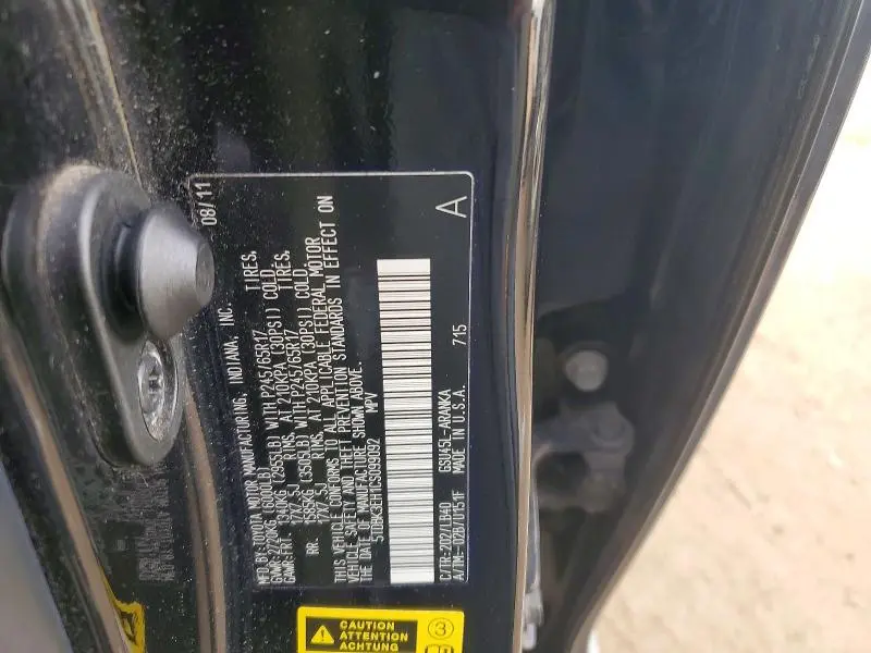 2012 TOYOTA HIGHLANDER BASE  