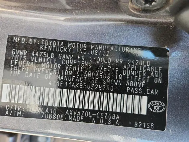 2023 TOYOTA CAMRY XLE  