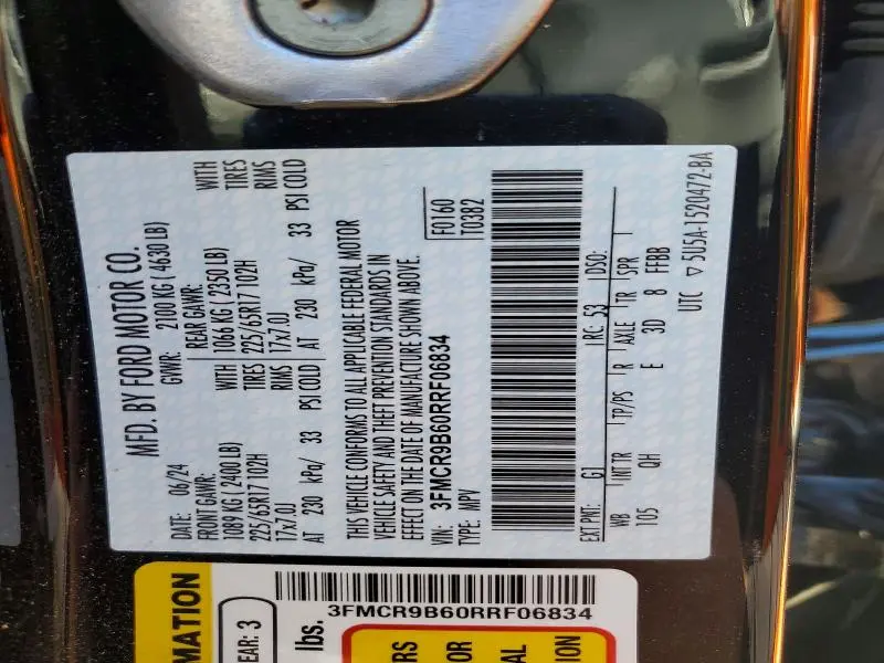 2024 FORD BRONCO SPORT BIG BEND  