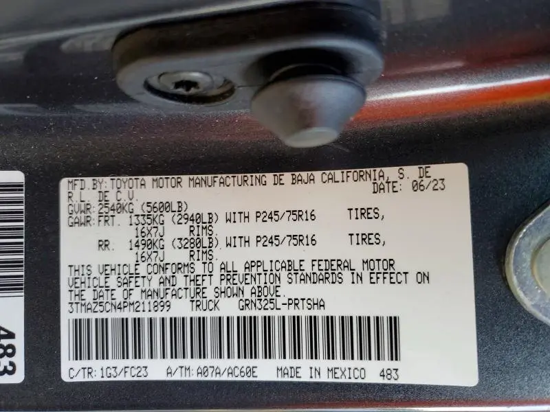 2023 TOYOTA TACOMA SR5 V6  