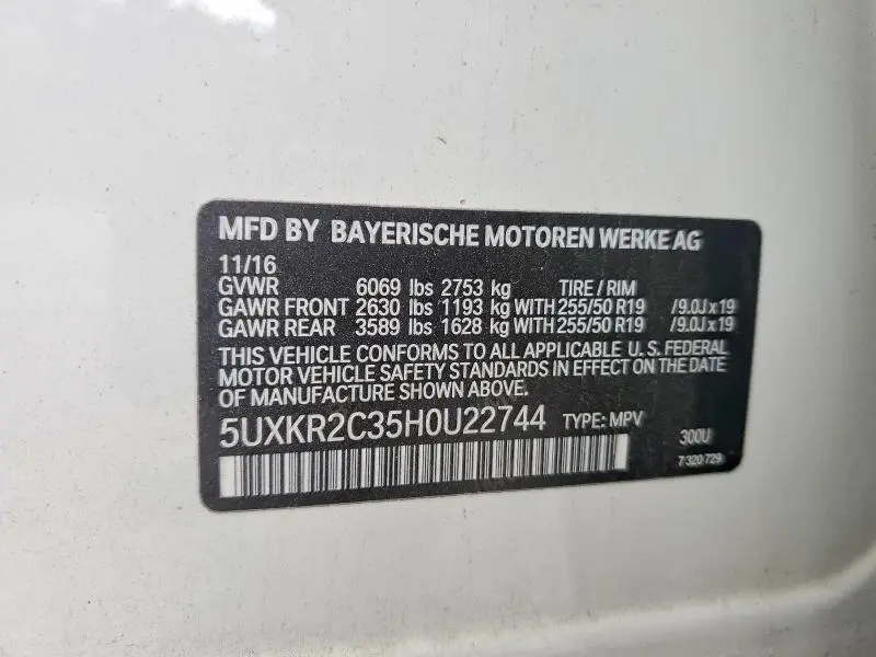 2017 BMW X5 SDRIVE35I  