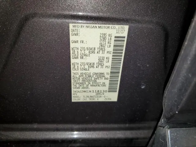 2018 NISSAN MURANO S  