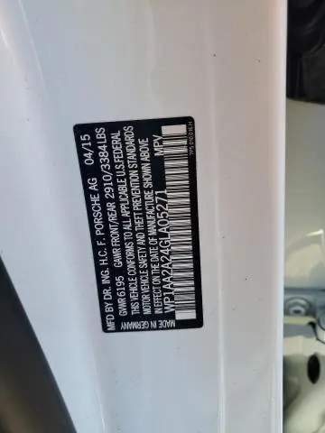 2016 PORSCHE CAYENNE   