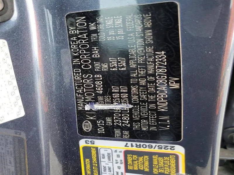 2016 KIA SPORTAGE LX  