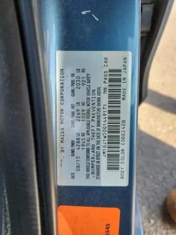 2016 MAZDA 6 GRAND TOURING  