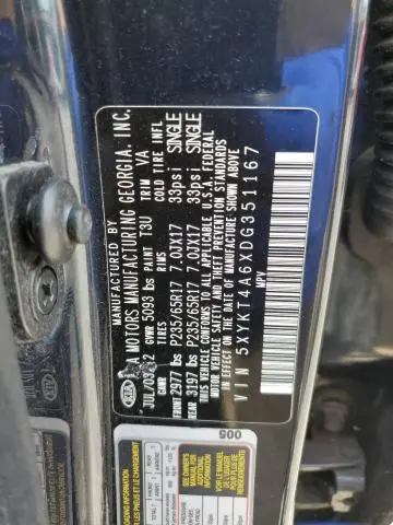 2013 KIA SORENTO LX  