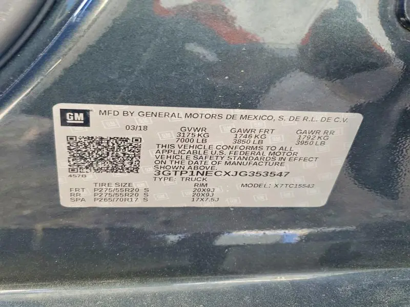 2018 GMC SIERRA C1500 SLT  
