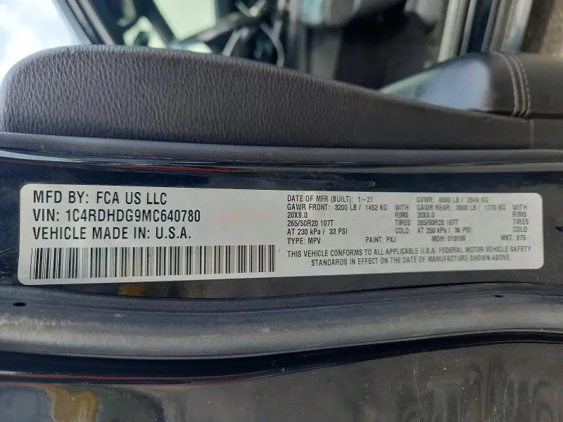 2021 DODGE DURANGO GT  