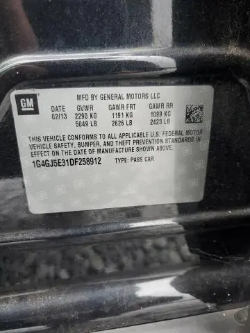 2013 BUICK LACROSSE TOURING  