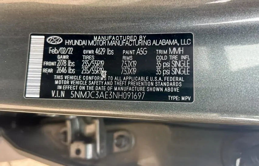 2022 HYUNDAI TUCSON SEL  