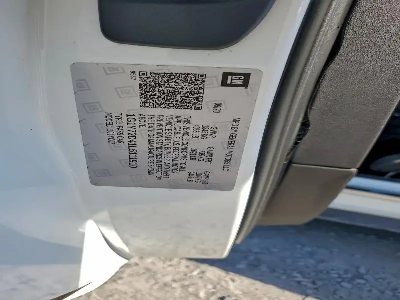 2020 CHEVROLET CORVETTE STINGRAY 2LT  