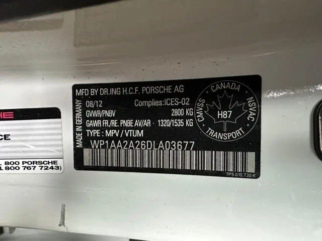 2013 PORSCHE CAYENNE   