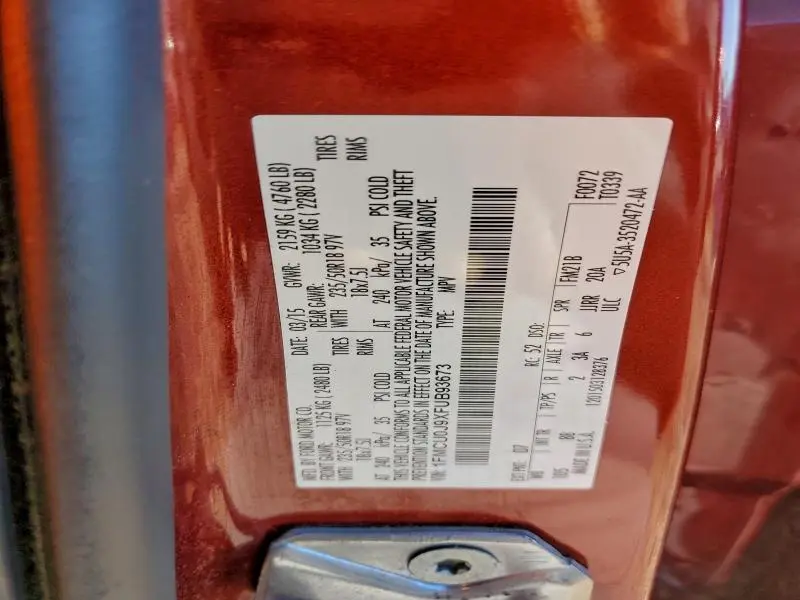 2015 FORD ESCAPE TITANIUM  