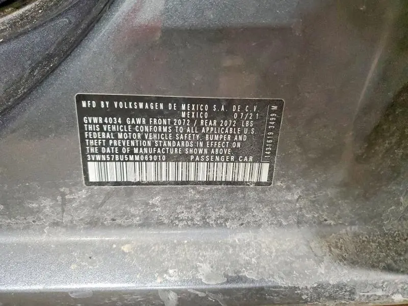 2021 VOLKSWAGEN JETTA S  