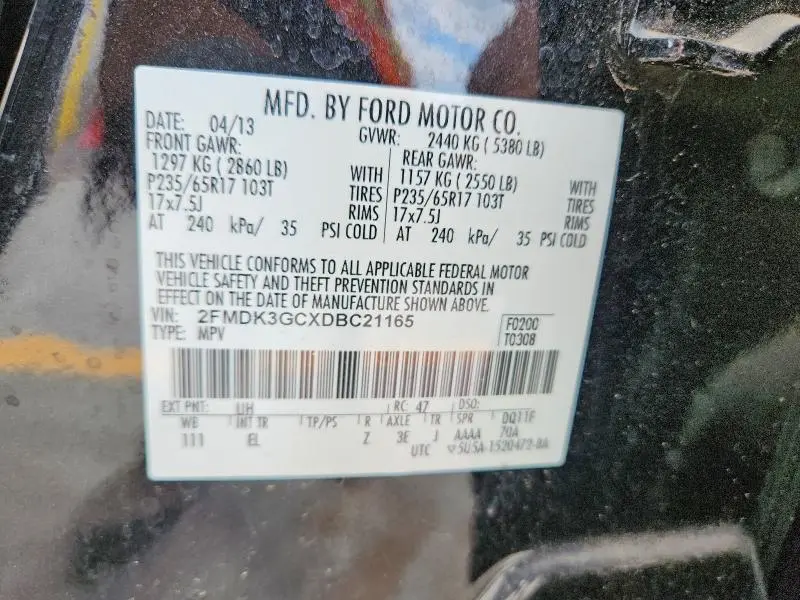 2013 FORD EDGE SE  
