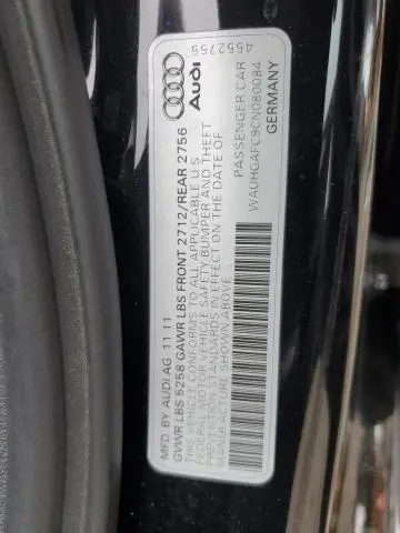 2012 AUDI A6 PRESTIGE  