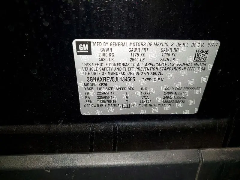 2018 CHEVROLET EQUINOX LS  