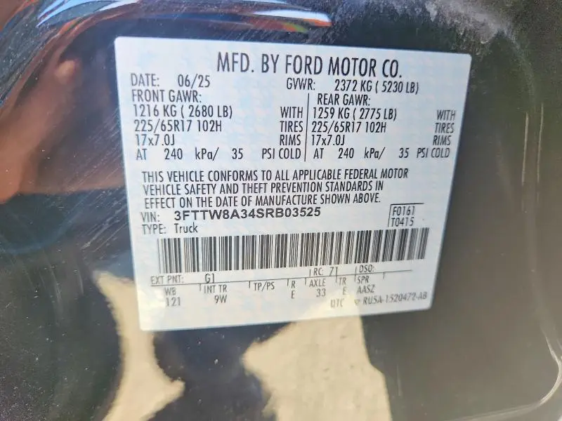 2025 FORD MAVERICK XL  