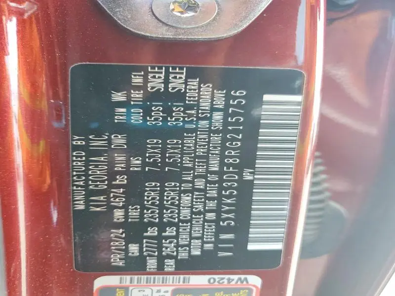 2024 KIA SPORTAGE SX PRESTIGE  