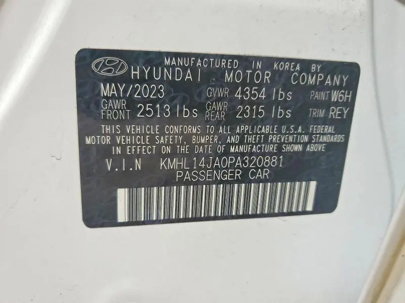 2023 HYUNDAI SONATA SEL  