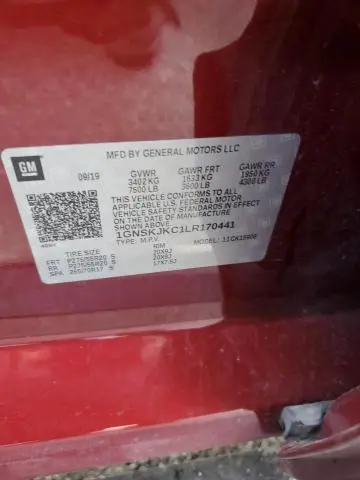 2020 CHEVROLET SUBURBAN K1500 PREMIER  