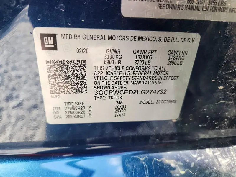 2020 CHEVROLET SILVERADO C1500 LT  