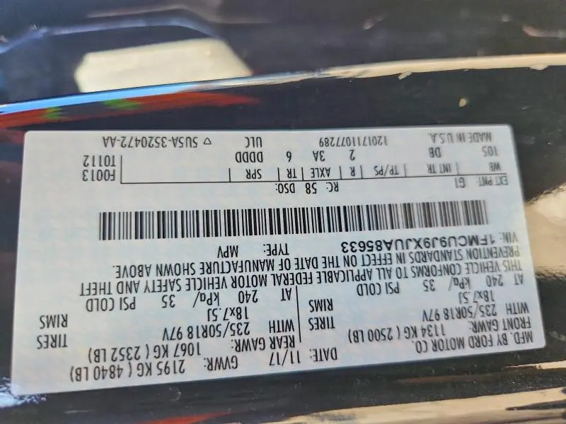 2018 FORD ESCAPE TITANIUM  