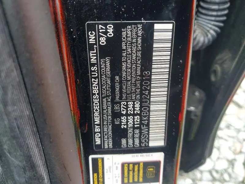 2018 MERCEDES-BENZ C 300 4MATIC  