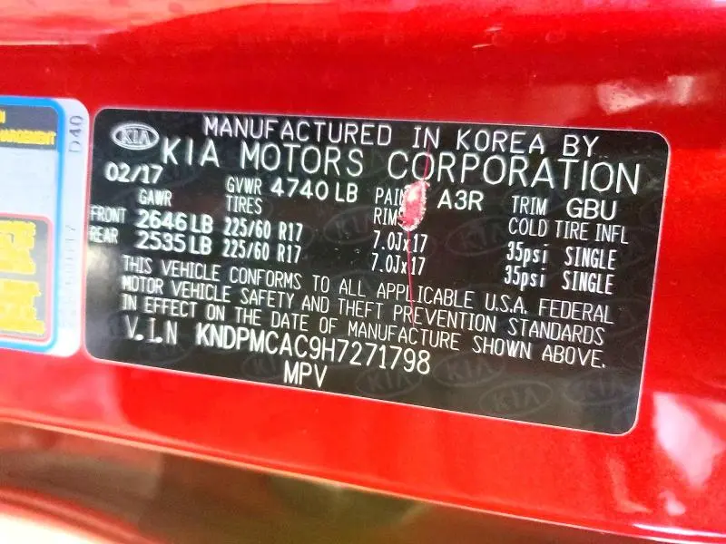 2017 KIA SPORTAGE LX  