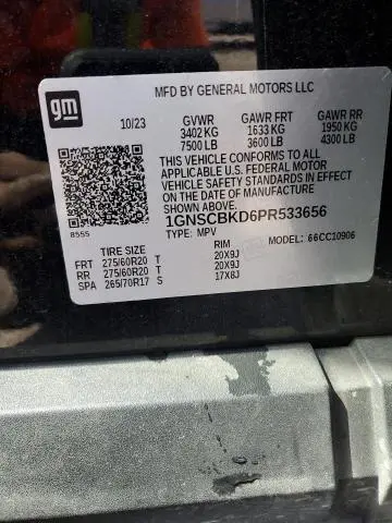 2023 CHEVROLET SUBURBAN C1500 LS  