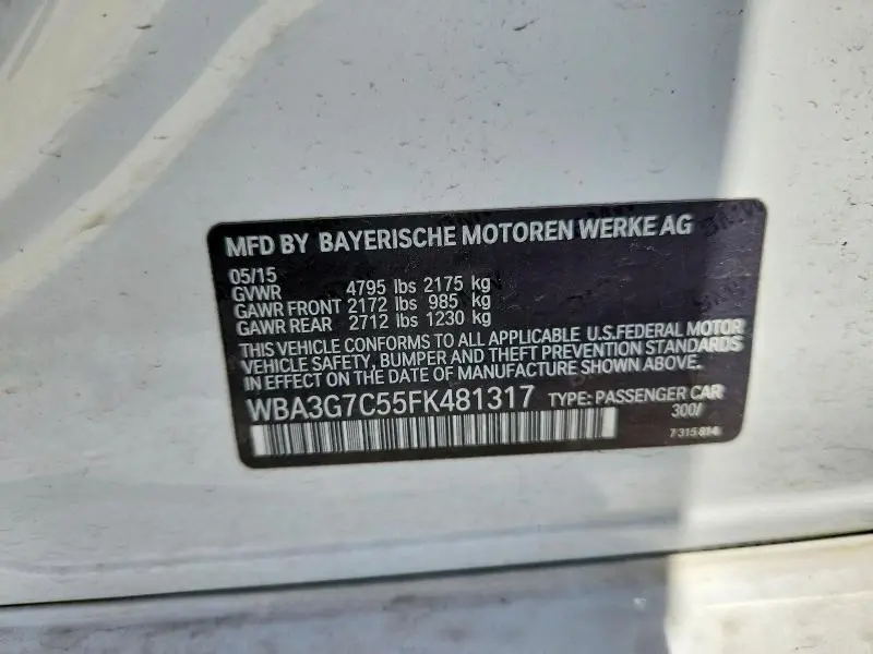 2015 BMW 328 XI  
