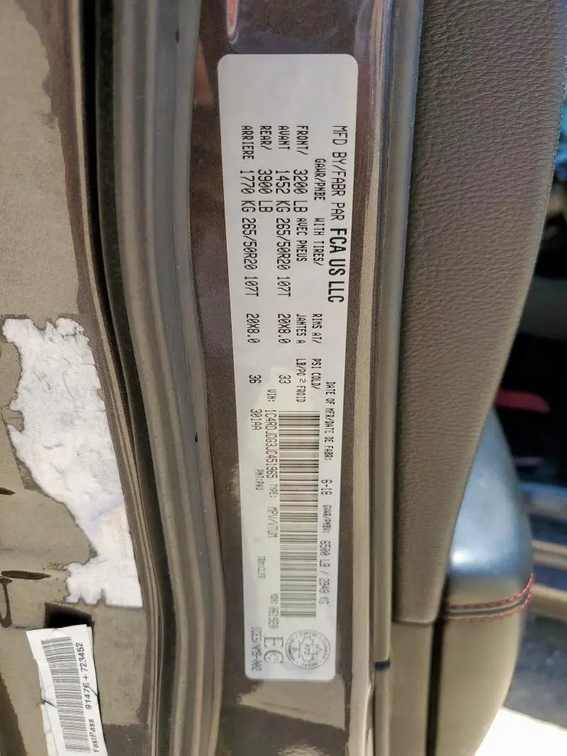 2018 DODGE DURANGO GT  