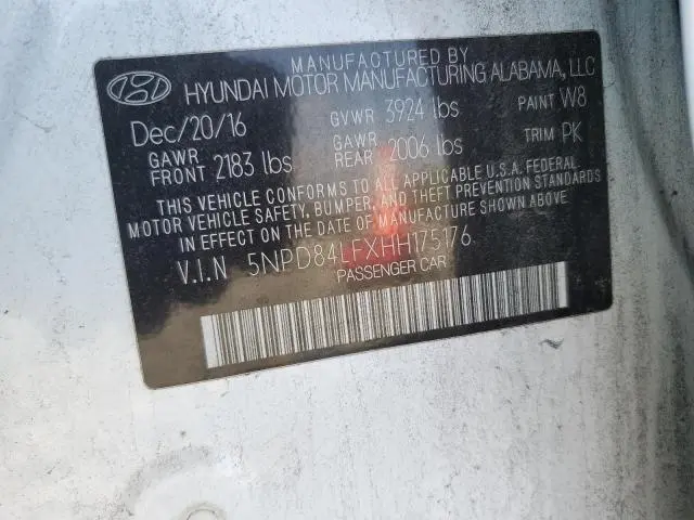 2017 HYUNDAI ELANTRA SE
