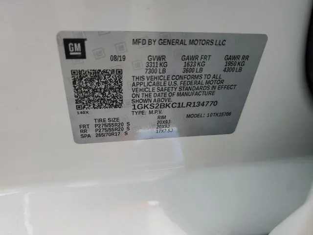 2020 GMC YUKON SLT  