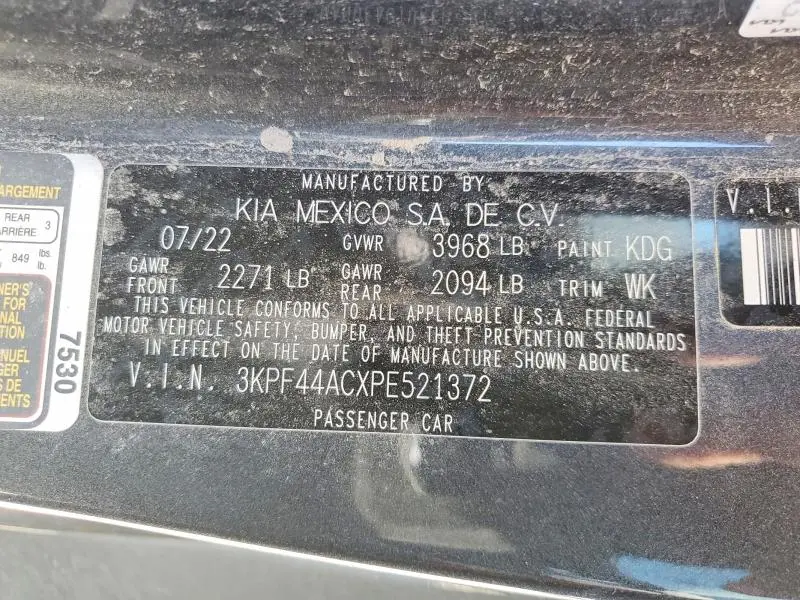 2023 KIA FORTE GT  