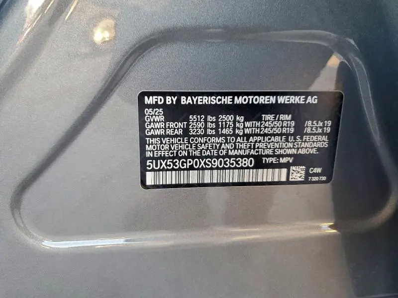 2025 BMW X3 30 XDRIVE  