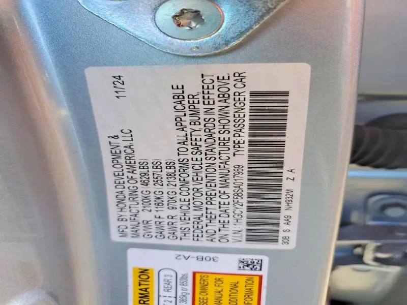2025 HONDA ACCORD HYBRID SPORT  