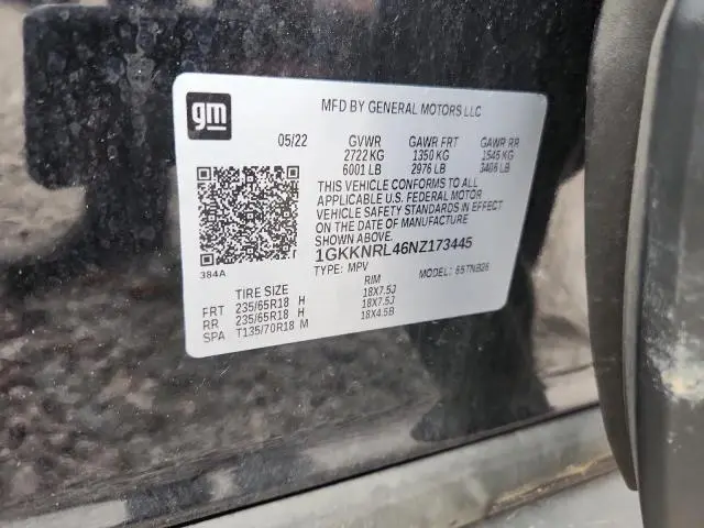 2022 GMC ACADIA SLE  